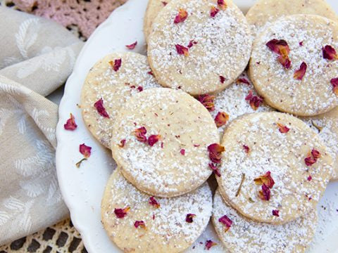 Rose Petal Tea Floral Cookies