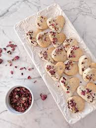 Valentine's Rose Tea Cookies